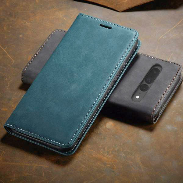 LBH Custodia Portafoglio Per IPhone 11 Pro – Magnetica, Con Scomparti, Funzione Stand, Colore Turchese/Verde